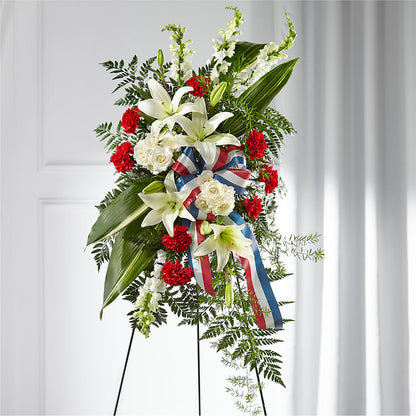 Stars of Life Standing Spray –  Nacogdoches Floral Company, Nacogdoches TX
