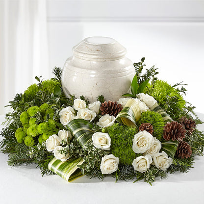Precious Evergreen Cremation Adornment –  Nacogdoches Floral Company, Nacogdoches TX