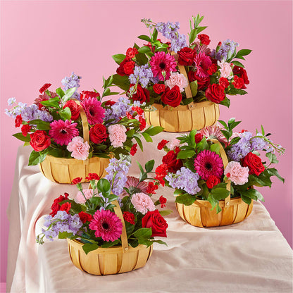 Pink Picnic Basket –  Nacogdoches Floral Company, Nacogdoches TX