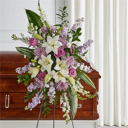 Grateful Hearts Standing Spray –  Nacogdoches Floral Company, Nacogdoches TX