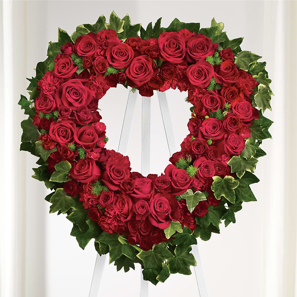 Wholehearted Standing Spray –  Nacogdoches Floral Company, Nacogdoches TX