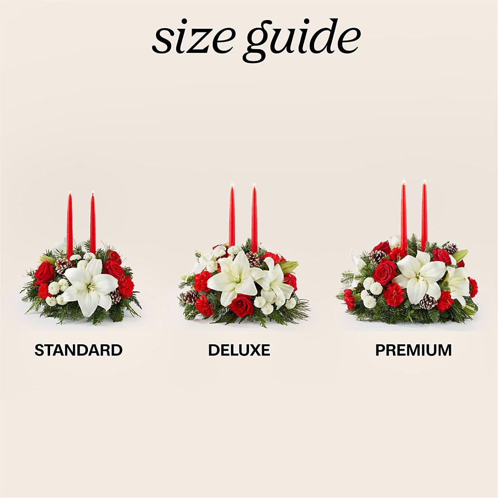 Seasonal Festivities Centerpiece –  Nacogdoches Floral Company, Nacogdoches TX