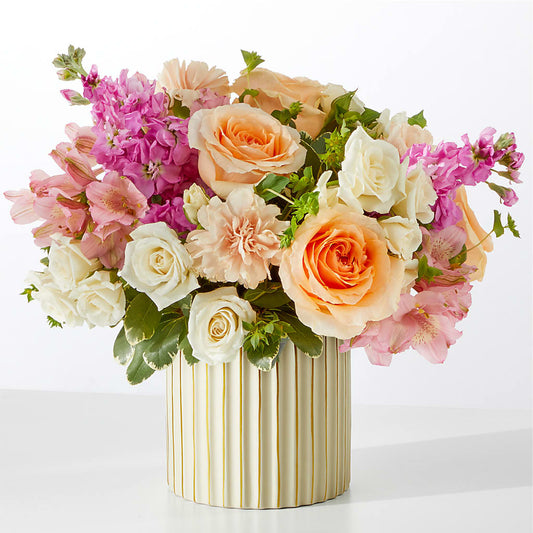 Paradise Bouquet with Ivory Vase –  Nacogdoches Floral Company, Nacogdoches TX