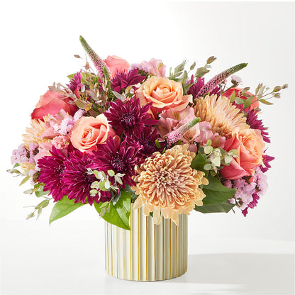 Berry Cobbler Bouquet with Ivory Vase –  Nacogdoches Floral Company, Nacogdoches TX