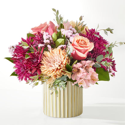 Berry Cobbler Bouquet with Ivory Vase –  Nacogdoches Floral Company, Nacogdoches TX