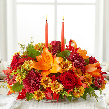 Autumn's Embrace Centerpiece –  Nacogdoches Floral Company, Nacogdoches TX