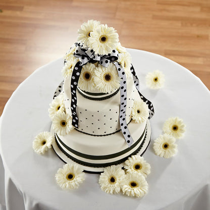 Simple Sophistication Cake Décor –  Nacogdoches Floral Company, Nacogdoches TX