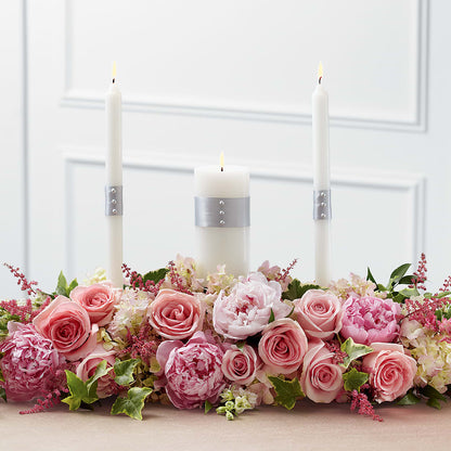 Worldwide Romance Unity Candle Arrangement –  Nacogdoches Floral Company, Nacogdoches TX