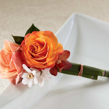 Sunset Dream Boutonniere –  Nacogdoches Floral Company, Nacogdoches TX
