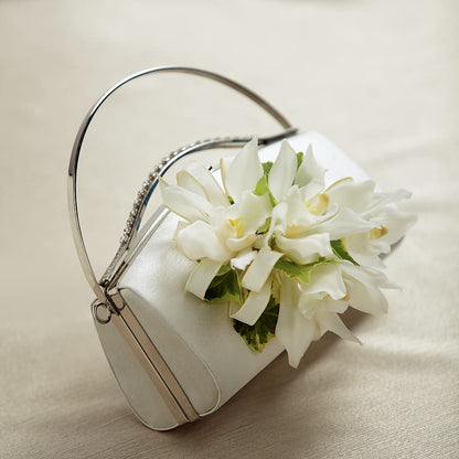 White Purse Decor –  Nacogdoches Floral Company, Nacogdoches TX