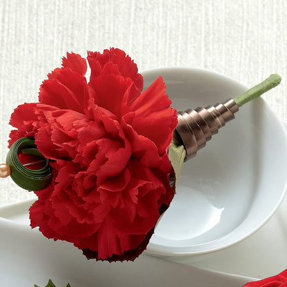 Red Carnation Boutonniere –  Nacogdoches Floral Company, Nacogdoches TX